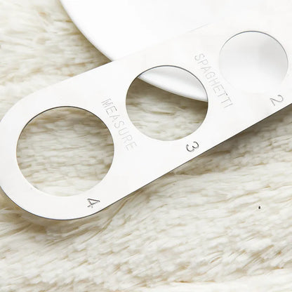 Stainless Steel Spaghetti Measurer - Your Pasta Portion Perfectly Measured with Kitchen Cake Ruler Tapeline - Free Measuring Kitchen Tool