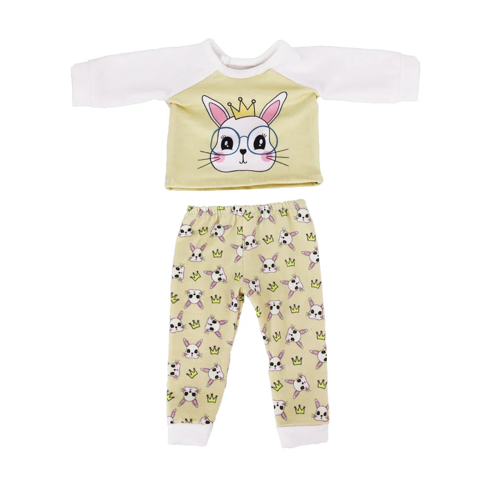 Doll Clothes Multi-Style Daily Set – Pajamas & Home Wear for 43cm Born Baby Dolls & 18-Inch American Dolls, Our Generation Toy Gift
