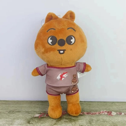 20cm Kawaii Skzoo Plush Toy Set – 8pcs Cartoon Stuffed Animals for Kids, Room Decor & Gifts