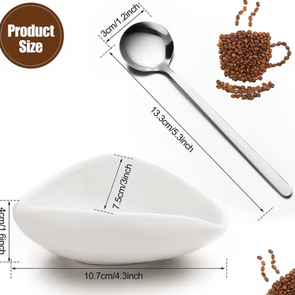 Portable Coffee Beans Dosing Cup Trays: Spray Humidifier Powder for Espresso Grinder - Anti-Fly & Anti-Static Espresso Accessories