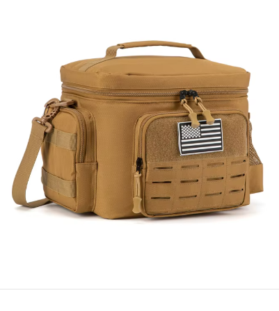Military Tactical Lunch Box for Men - Heavy Duty, Leakproof, Insulated Thermal Cooler Bag for Work, Camping, Picnic Meals