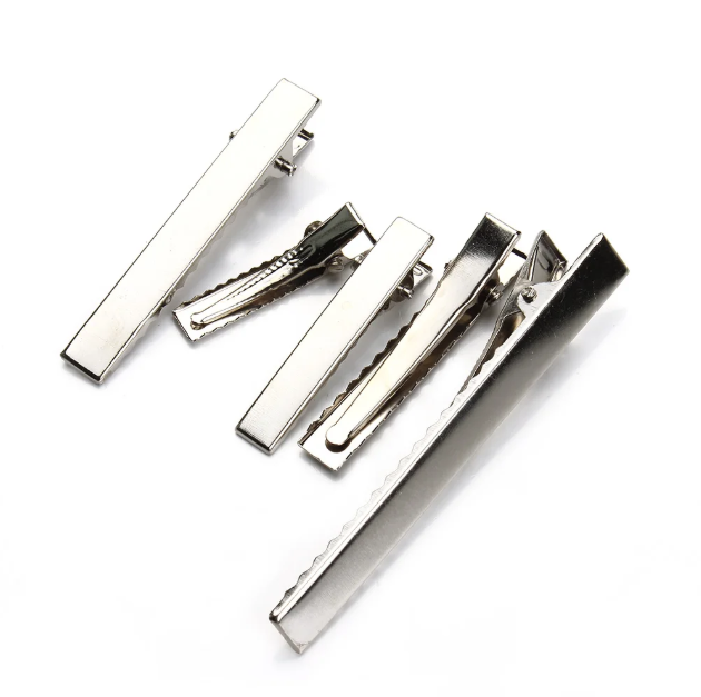 20–50PCS Metal Alligator Duck Bill Hair Clips Single Prong Curl Clips with Teeth for DIY Hair Accessories