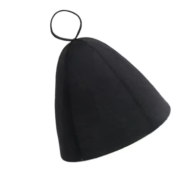 Thick Wool Felt Sauna Hat - Anti-Heat, Quick Towel Drying Hair Turban, Shower Cap for Sauna and Bathroom Accessories