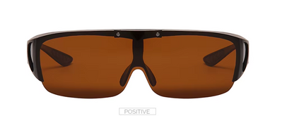VIVIBEE Polarized Fit Over Glasses Sunglasses - Flip Up Design for Men Driving, Fishing, Outdoor Activities - UV400 Photochromic Goggles for Myopia Women