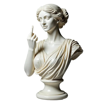 Vienna Goddess 3D Resin Statue — Funny Venus Figurine with Attitude, Home Decor Bust & Plaster Craft Sculpture