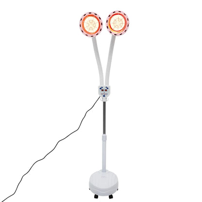 275W Dual-Head Infrared Heat Lamp – Electric Baking Lamp with 360° Adjustable Temperature & Remote Control