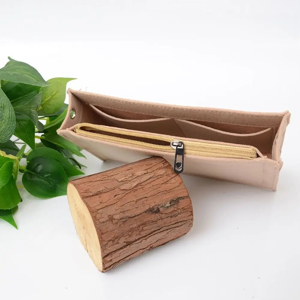 Felt Insert Bag — Durable Portable Purse Liner for Storage & Organization