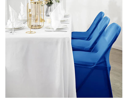 READOR White Spandex Chair Covers – 30/50/100Pcs Stretch Slipcovers for Wedding, Party & Banquet Folding Chairs