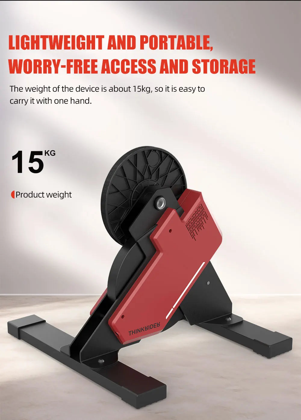 ThinkRider X2 Smart Bike Trainer - MTB & Road Bicycle, Built-in Power Meter, Home Trainer Compatible