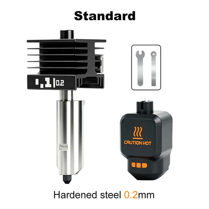 Bambu Lab P2S X2D Hotend Kit - High Quality Standard Flow Removable Nozzle 3D Printer Upgrade