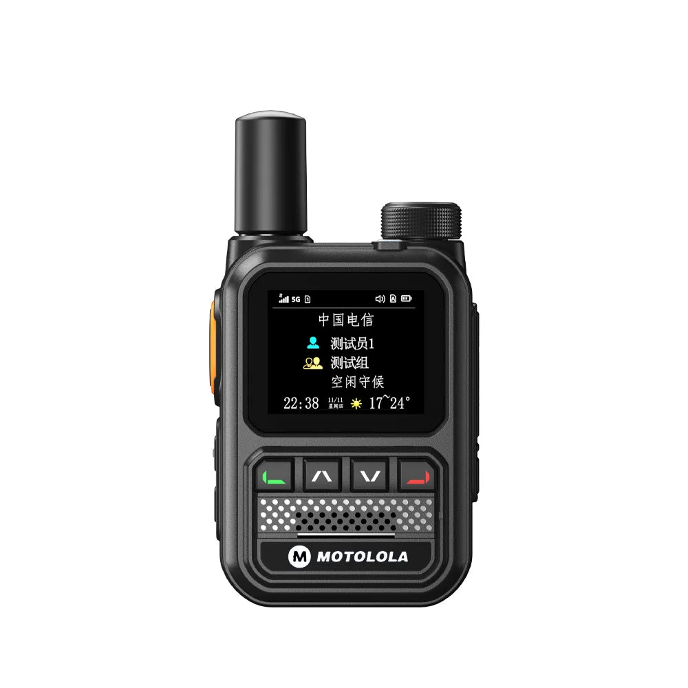 MOTOLOLA POC Network Walkie Talkie – 5G GPS Dual SIM Nationwide Intercom Handheld Long Range Two-Way Ham Radio Device