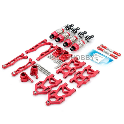 SCY Upgrade Metal Parts — Front & Rear Suspension, Wheel Hubs, Bearings, Steering Rod, Aluminum Components for 16101, 16102Pro, 16104, SG116, Q130
