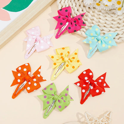 20pcs Snap Hair Clips with 2-Inch Grosgrain Ribbon Bows – No Slip Barrettes for Infant, Toddler, Baby Girls