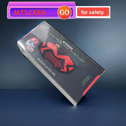 MTSEEEN Helmet Brake Light LED – Super Bright Safety Light with Bike Brake Sensor, Waterproof Design