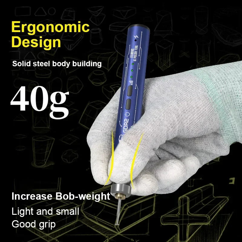 MECHANIC GDR2 Electric Polishing Pen — Multi-Function Tool for Mobile, PCB & CPU Repair