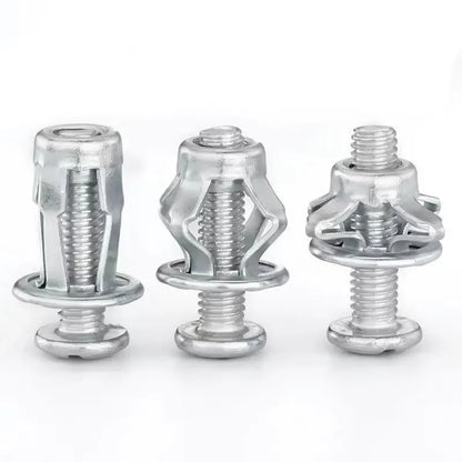 Petal Screw Jack Nuts & Expansion Plugs – Curtain Clamp, Rivet Lock Bolt, and Wall Fasteners