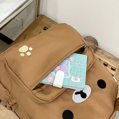 Rilakkuma Anime Backpack — Cute Relax Bear School Bag for Women, Girls & Boys, Outdoor Travel Rucksack Gift
