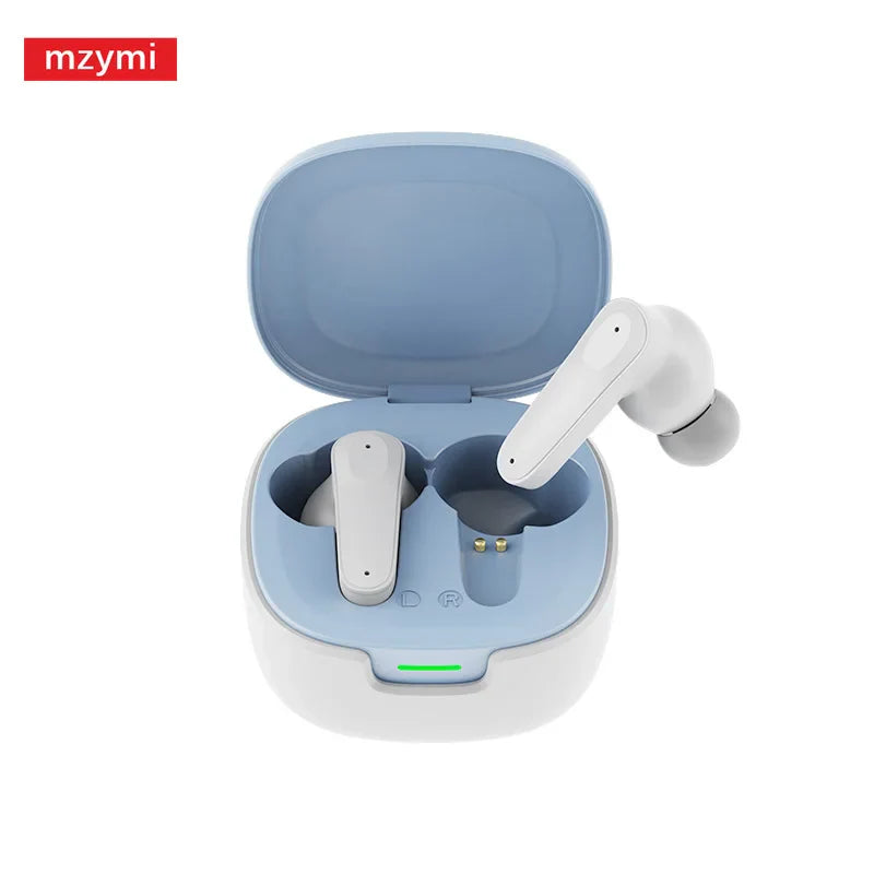 mzymi A98 TWS True Wireless Earbuds | ENC Noise-Reducing Waterproof Sport Headphones