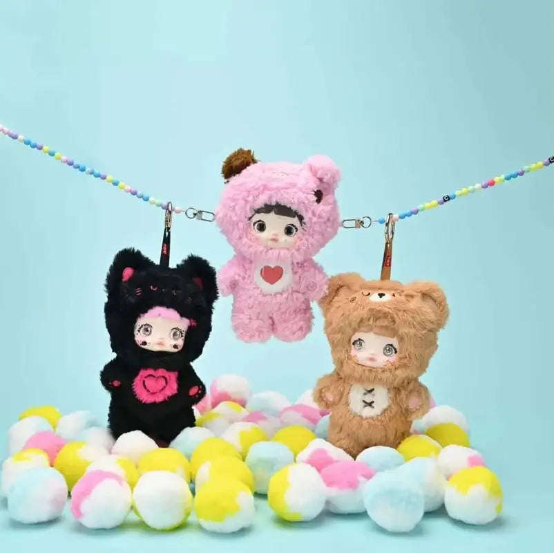 Nommi Cute Plush Blind Box Series — Random 21cm Collectible Plush Toy, 6 Pack Set