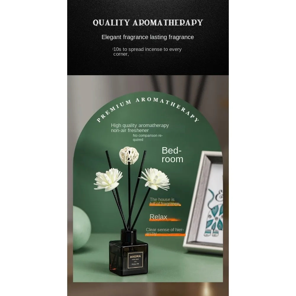 50ml Luxury Diffuser & Scented Candle Gift Set - Lime Basil Essential Oil for Aromatherapy & Home Decor