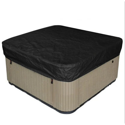 Square Hot Tub Dust Cover - Waterproof Anti-UV Protector for Outdoor Spa, Hotspring, Anti-Fall Leaves, Snow, Rain, and Dust