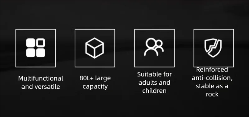 80L Rolling Duffle Bag with Wheels – 31" Heavy-Duty Foldable Travel Duffel, Water-Resistant Luggage with Shoulder Strap