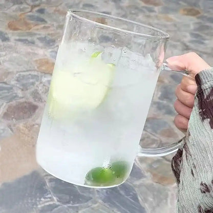Transparent Glass Tumbler with Lid and Straw - Versatile Drinking Cup for Coffee, Juice, and Milk