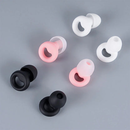 Anti-Noise Silicone Earplugs — Sleep, Noise Reduction, Waterproof Swimming, Soft Soundproof Ear Protectors