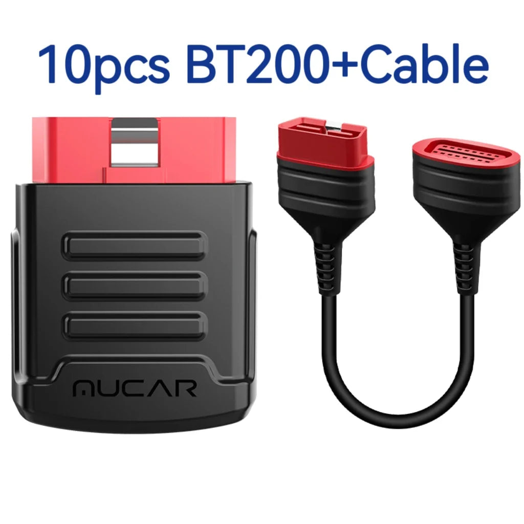MUCAR BT200 OBD2 Automotive Diagnostic Scanner – Bluetooth/WiFi Car Tool with 15 Reset Functions