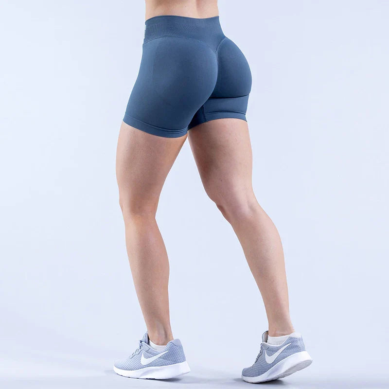 Women’s Impact Seamless Yoga Shorts — Scrunch Bum Low Waist Butt-Lifting Gym & Running Workout Leggings