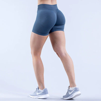 Women’s Impact Seamless Yoga Shorts — Scrunch Bum Low Waist Butt-Lifting Gym & Running Workout Leggings