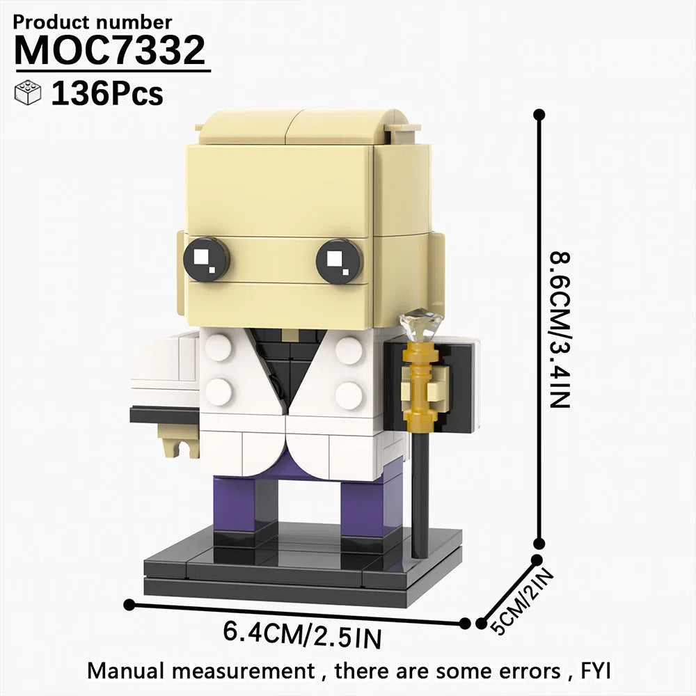 MOOXI Movie Series MOC BrickHeadz Building Blocks Set – DIY Educational Toy for Kids