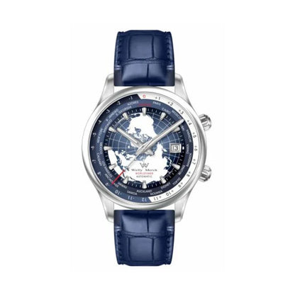 WM Welly Merck Automatic Mechanical Men’s Watch — High-Quality Sapphire, World Time, WM057 Luxury Timepiece