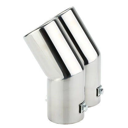 Stainless Steel Dual Muffler Tips for VW Golf 4, Bora, Jetta – Car Exhaust Tailpipes