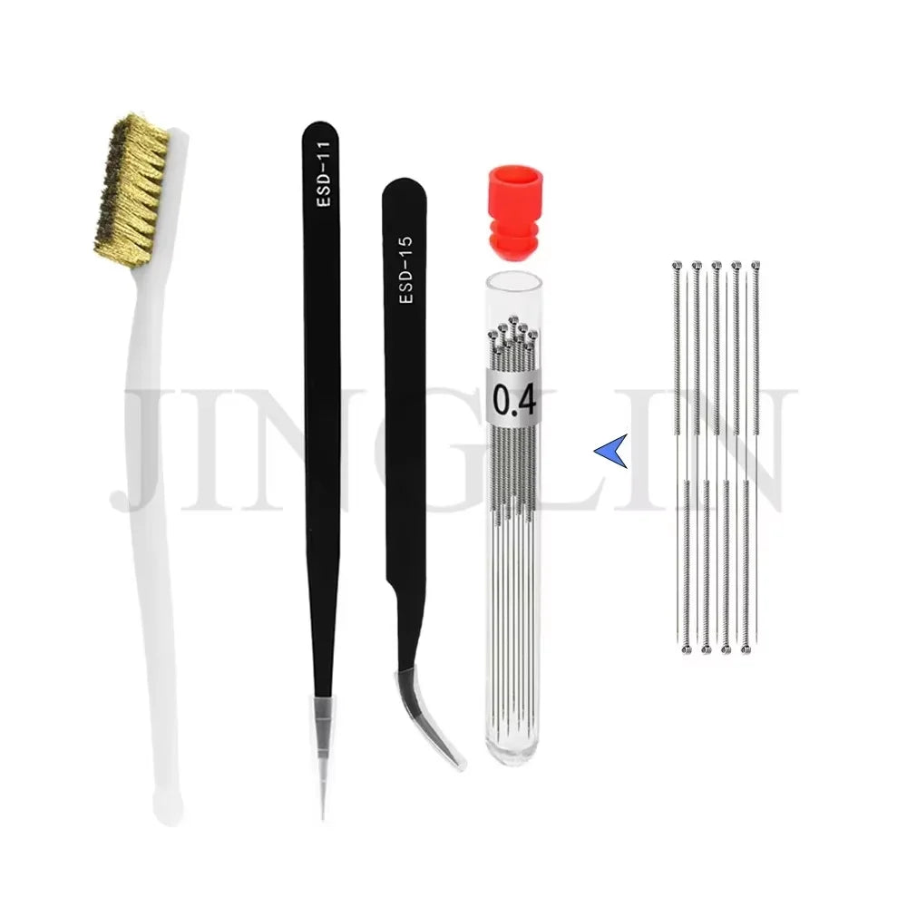3D Printer Tool Kit – Electronic Wire Pliers, Trimming Knife, Scraper, Deburring Cutter & Tweezers Set