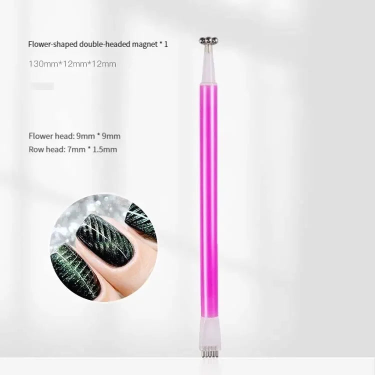 4PCS Multi-Functional Nail Art Magnet Set – Crystal Magnetic Bar for Gel Pattern Enhancement