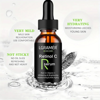 Vitamin C Facial Essence with Hyaluronic Acid – Dark Spot Remover, Moisturizing & Anti-Aging Skin Repair Serum, 50ml