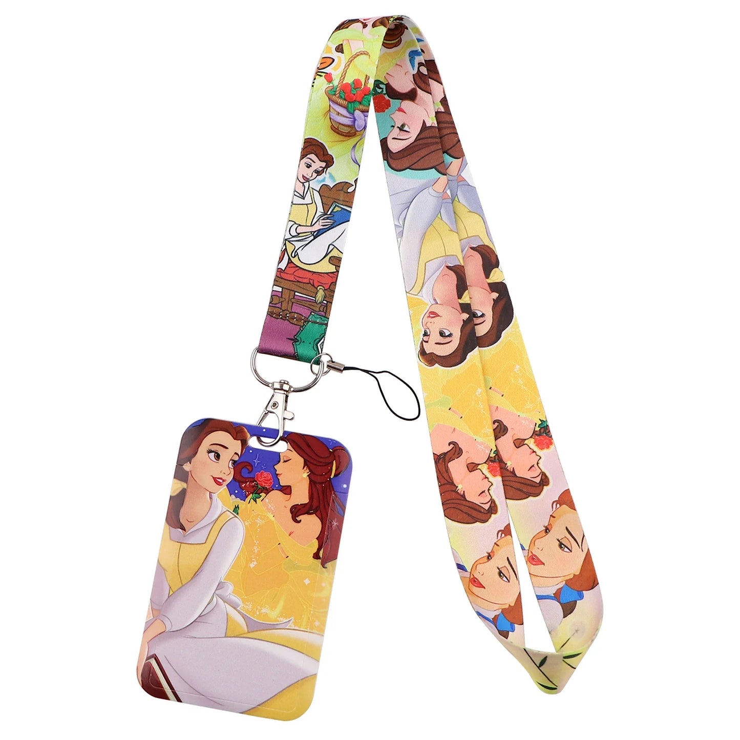 Cartoon Stitch Credential Holder Lanyard – Cute Neck Strap for Keychain, Pass & Credit Card Holder Accessories