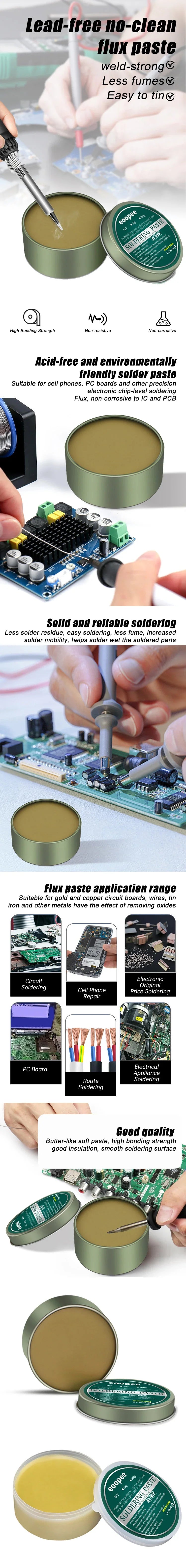10g/30g/100g Lead-Free Soldering Flux Paste – Rosin Soldering Oil for Easy Repair & Iron Sheet Work