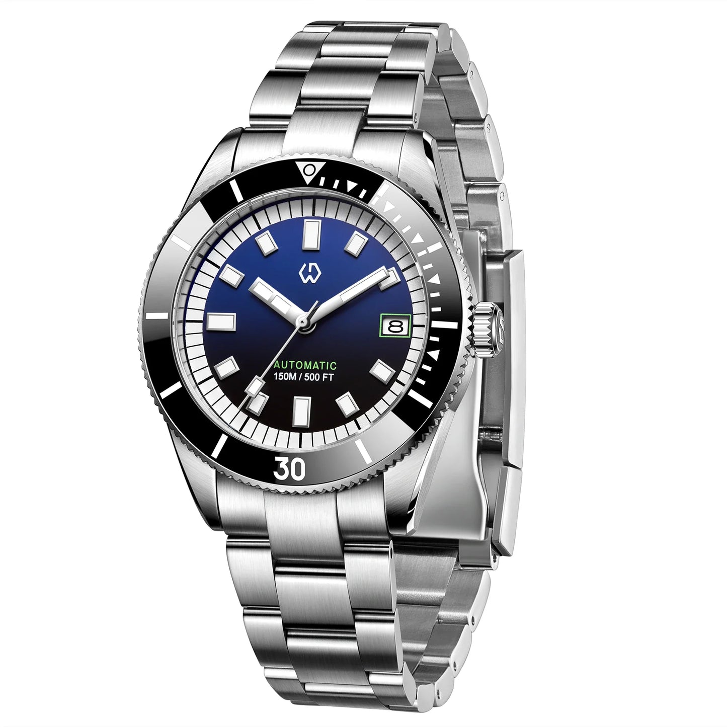 Men’s Automatic Mechanical Watch – Super Luminous Bezel, Japan NH35 Movement, 150M Waterproof Diving Watch
