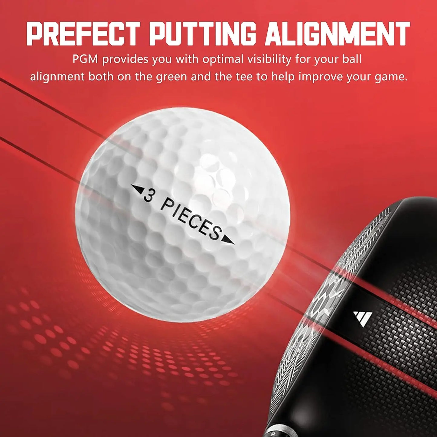 Three-Layer Premium Golf Balls – Practice & Performance Golf Balls for Distance, Straight Shots, Designed for Golfers