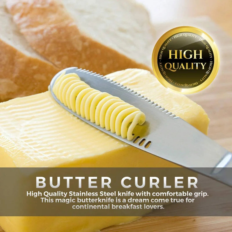 Stainless Steel Butter Knife with Holes: Versatile Cheese & Dessert Cutter - Multi-Purpose Kitchen Tool for Toast, Jam, and Cream