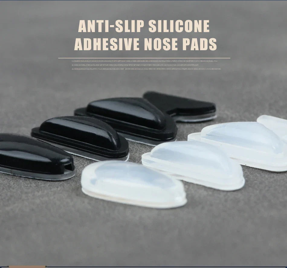 6 Pairs Soft Silicone Eyeglass Nose Pads – Anti-Slip Adhesive Air Chamber Cushions