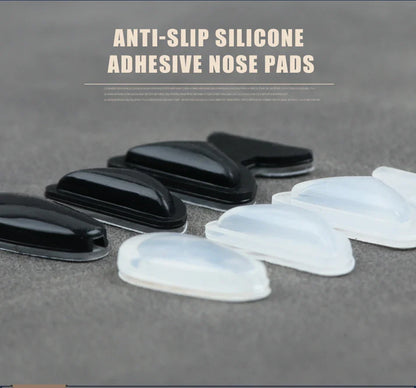6 Pairs Soft Silicone Eyeglass Nose Pads – Anti-Slip Adhesive Air Chamber Cushions