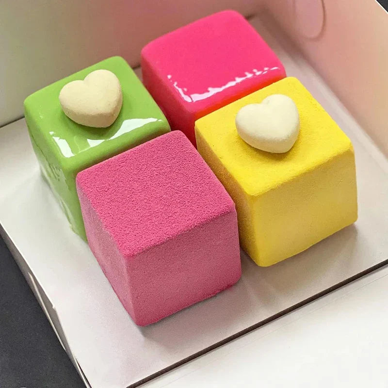 3D Silicone Pastry Mold — French Dessert, Mousse & Cake Baking Pan for Chocolate, Candles, Soap, Fondant, DIY Cake Decoration Tools