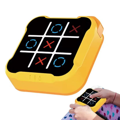 Multifunctional Electronic Tic-Tac-Toe & Chess Game — Portable Montessori Puzzle Table for Kids & Adults