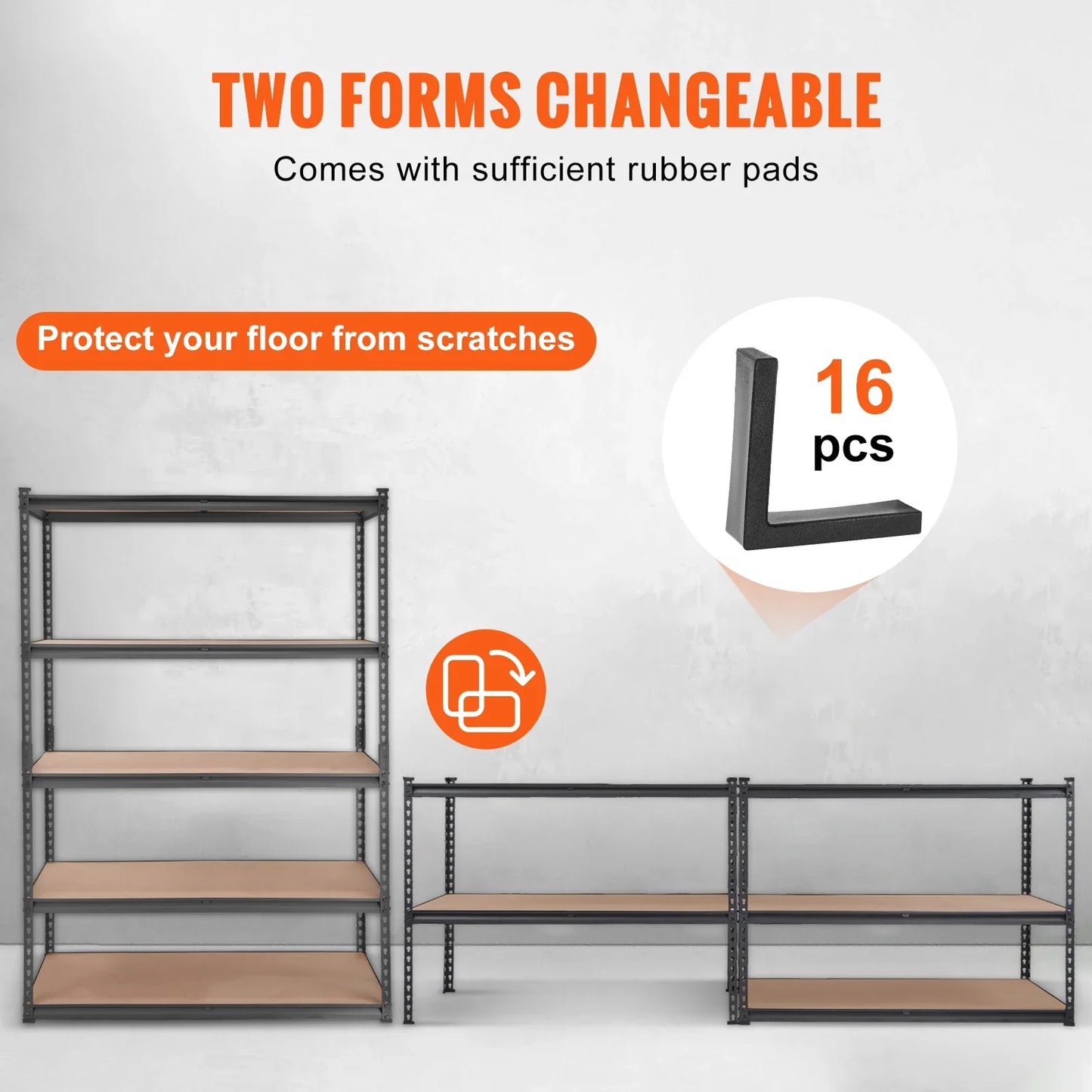 SucceBuy 5-Tier Heavy Duty Metal Storage Shelving Unit – Standing Organizer Rack for Kitchen, Living Room, Warehouse & Flower Stand