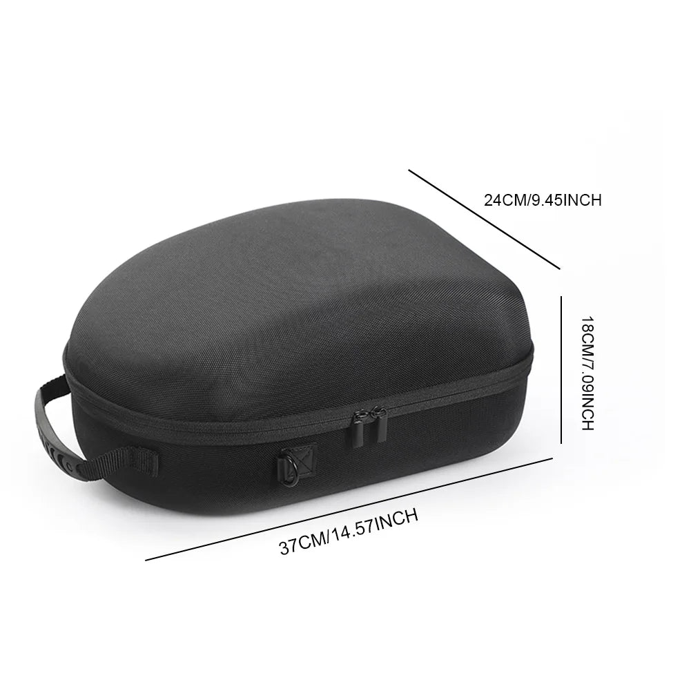 Meta Quest 3 VR Headset Hard EVA Carrying Case with Shoulder Strap – Travel Storage Bag for VR Accessories