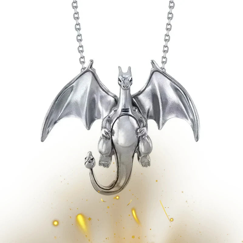 Pokemon Charizard Anime Pendant Necklace — Fashion Hip Hop Rock Punk Jewelry for Men & Women, Birthday Gift
