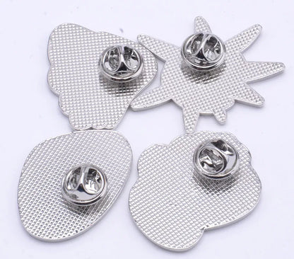 Set of 8 Pokémon Gym Badge Pins – League Region Brooches from Kanto, Johto, Hoenn, Sinnoh, Unova, Kalos & Orange Islands